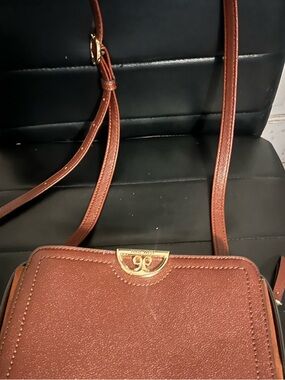 Nine West Tan Crossbody with Gold Hardware